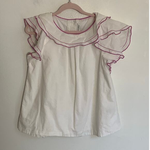 Janie and Jack Flutter Sleeve‎ Jersey Top - Picture 1 of 3